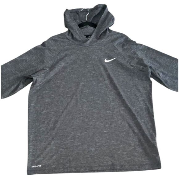 Nike Swim Gray Dri-FIT Hoodie Sweatshirt Size XL - Picture 1 of 11